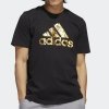 T-shirt Adidas koszulka złote logo krótki rękaw
